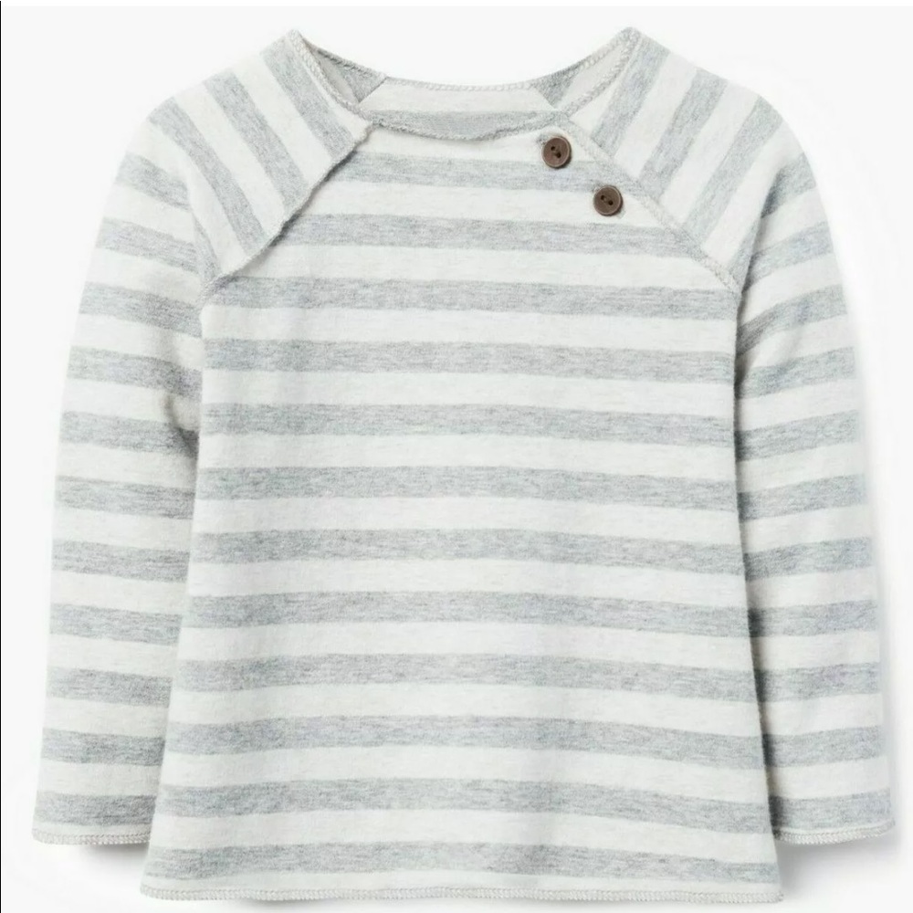 NWT Gymboree Boys Grey Striped Super Soft Shirt
